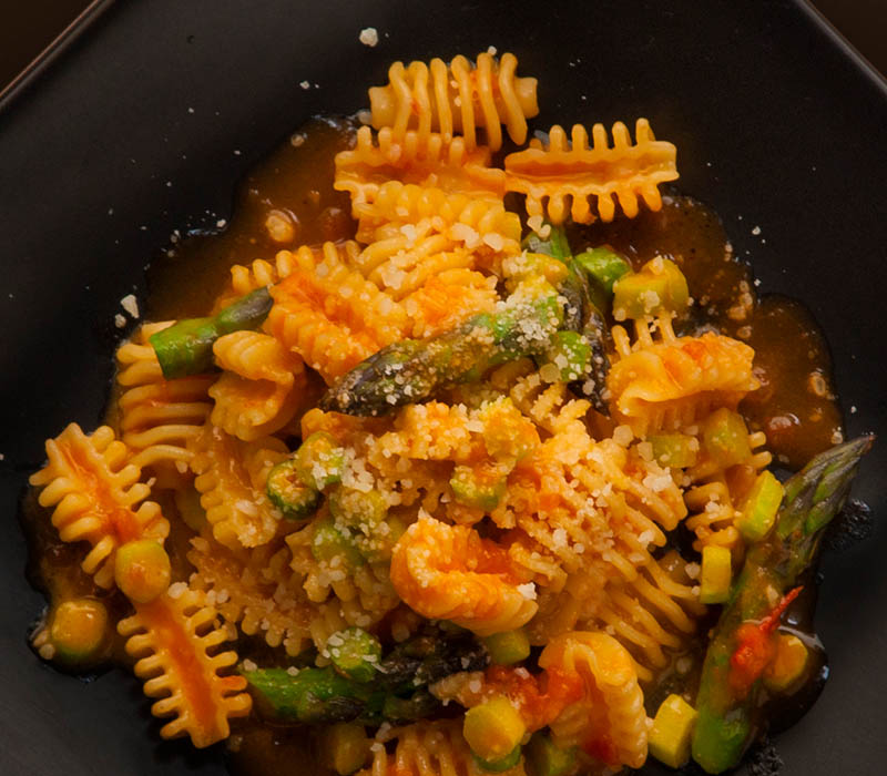 Pasta Garofalo - Radiatori Garofalo with green asparagus