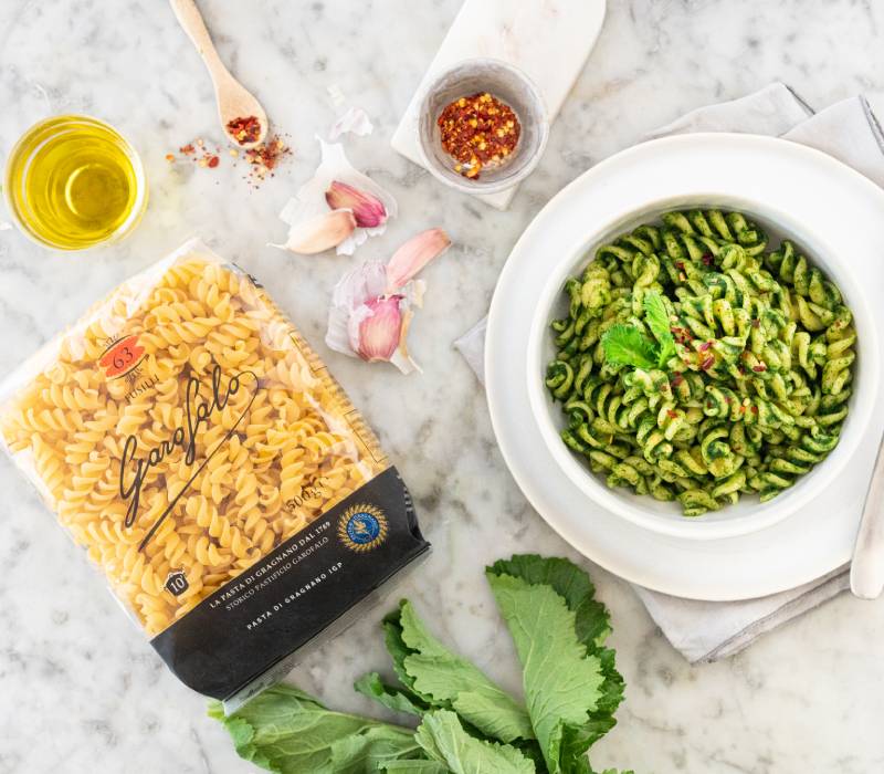 Pasta Garofalo - Fusilli à la crème des pousses de navet