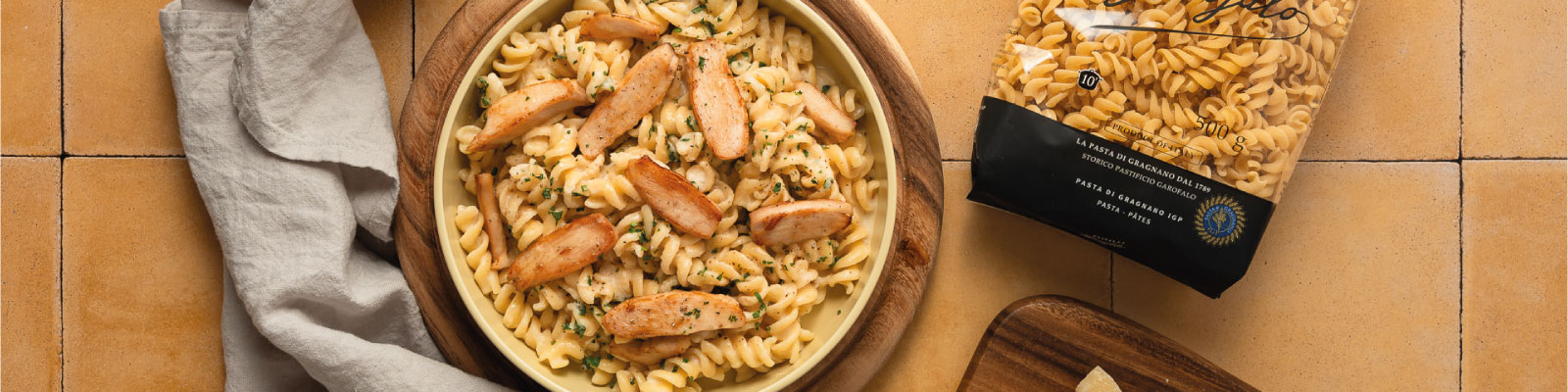 Pasta Garofalo - Fusilli Alfredo crémeux au poulet
