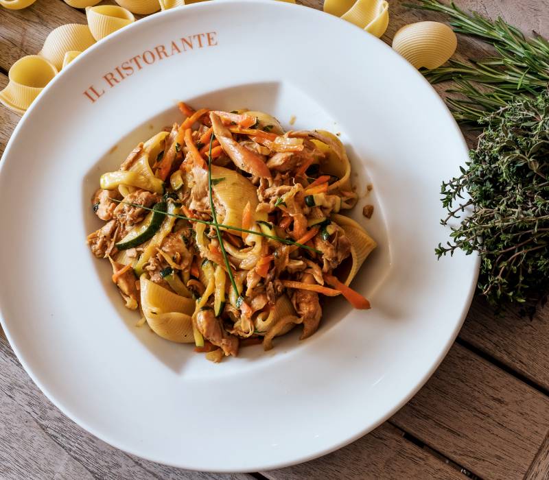 Pasta Garofalo - Lumaconi mit Kaninchenragout