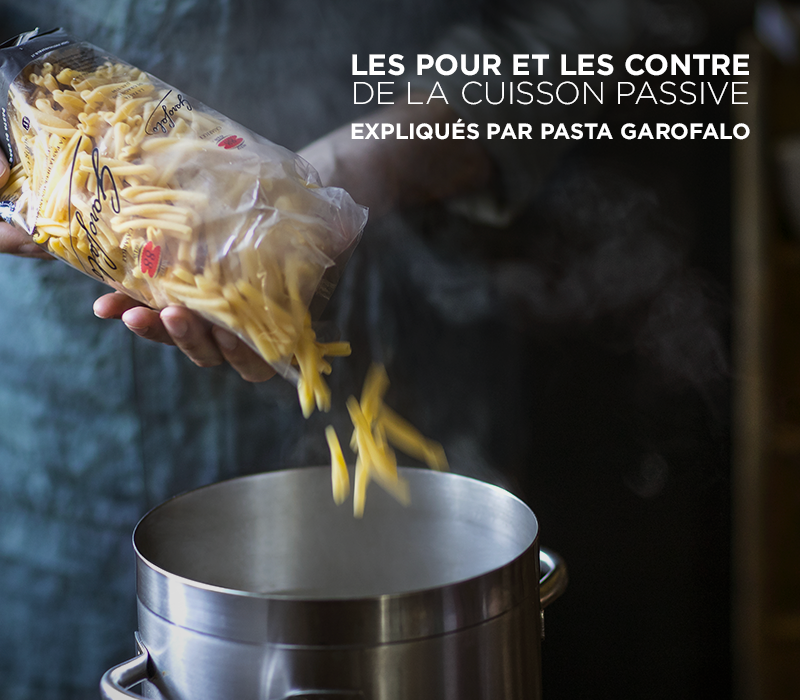 Pasta Garofalo - Les pour et les contre de la cuisson passive expliqués par Pasta Garofalo