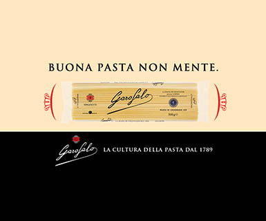 Pasta Garofalo - Garofalo debütiert im Fernsehen mit “Gute Pasta lügt nicht”