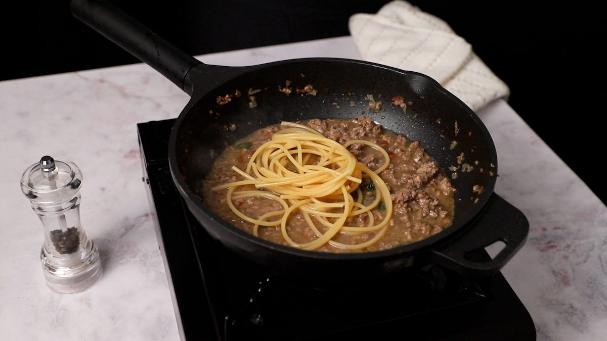 Paso a paso: cocina los spaghettis con carne picada