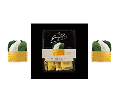 Pasta Garofalo Ravioli de Ricotta, espinacas y limón