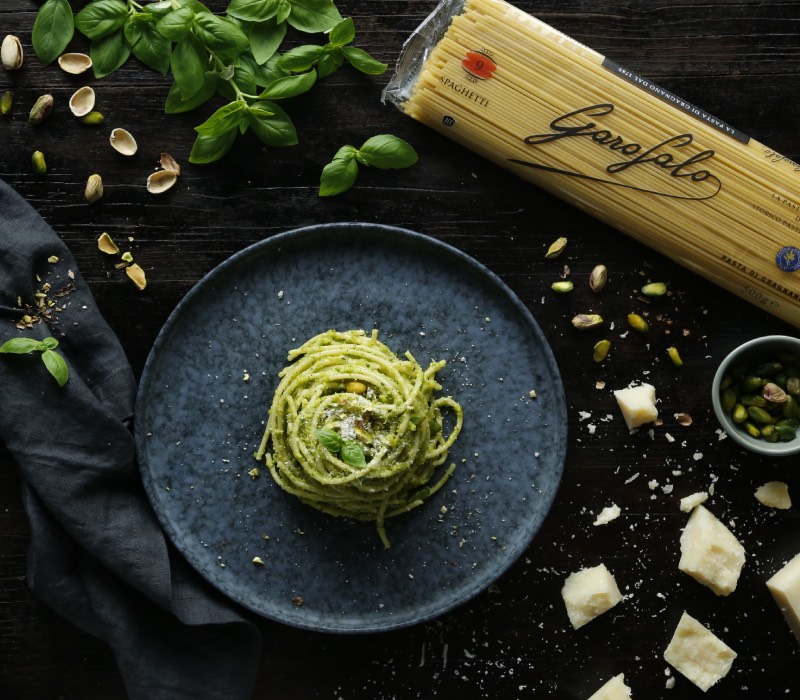 Pasta Garofalo - Spaghetti con pesto de pistachos