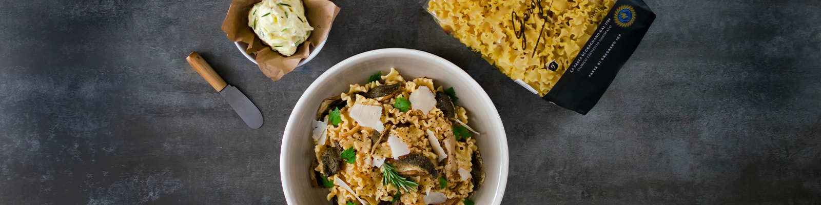 Mafalda Corta con boletus y mantequilla | Las recetas de Pasta Garofalo