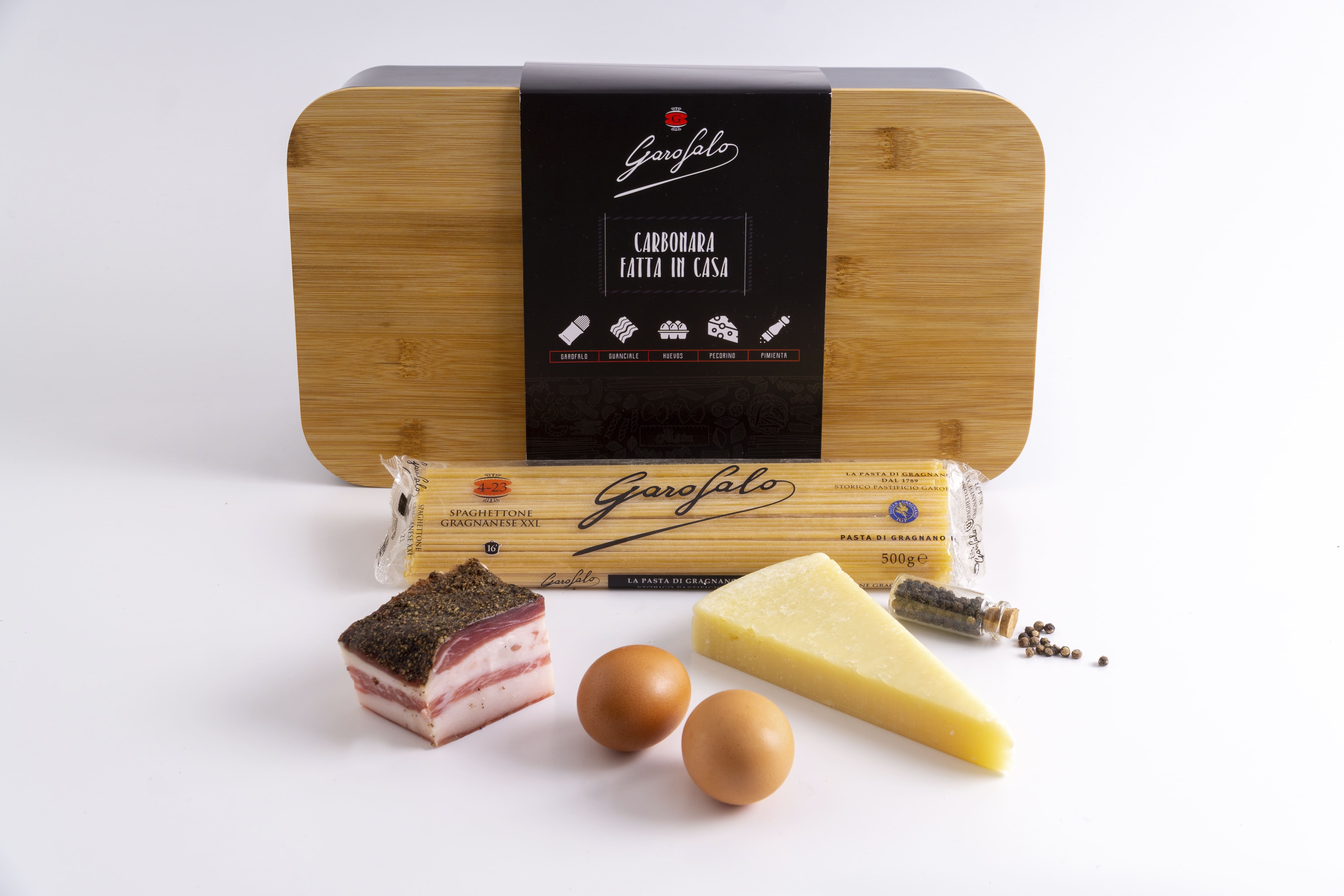 Un kit «delivery» para la carbonara perfecta