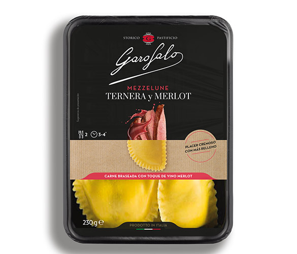 Pasta Garofalo - Mezzelune Ternera y Merlot