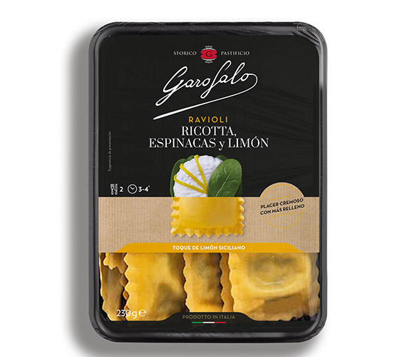 Pasta Garofalo - Ravioli de Ricotta, espinacas y limón