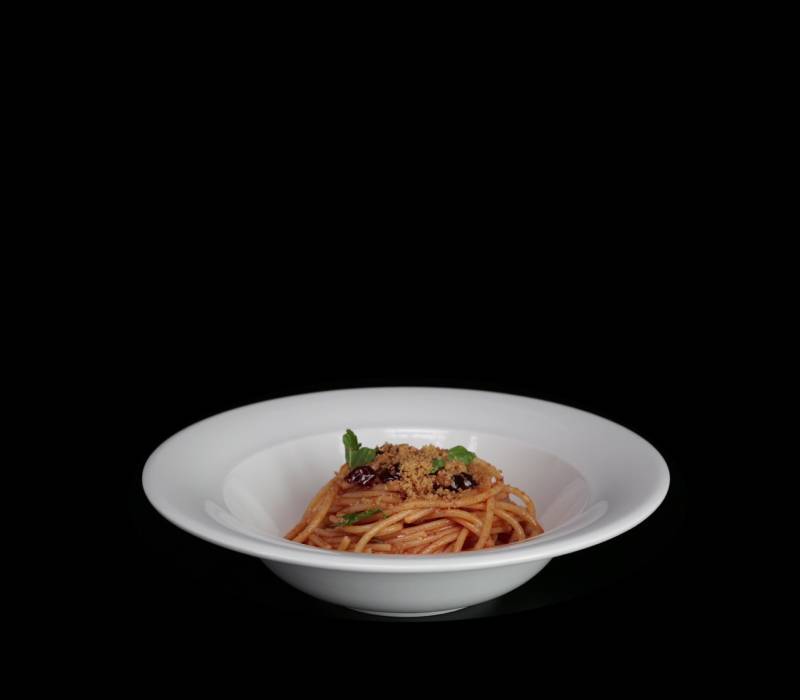 Pasta Garofalo - Spaghetti, pan, anchoas, olivas y alcaparras