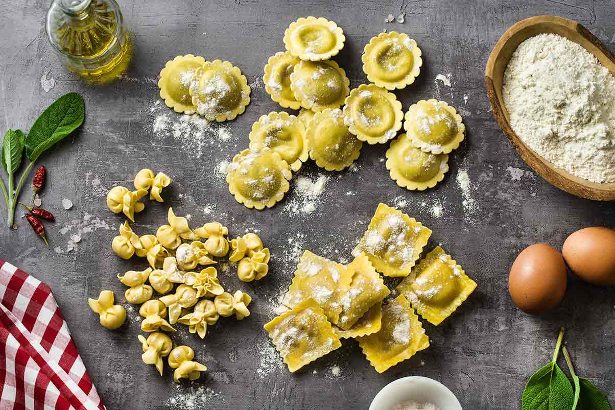 Tipos de pasta rellena