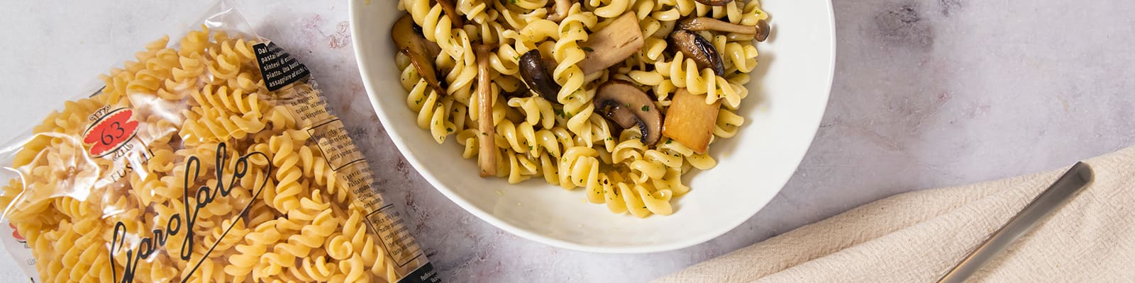 Pasta Garofalo - Pasta con setas, receta de temporada
