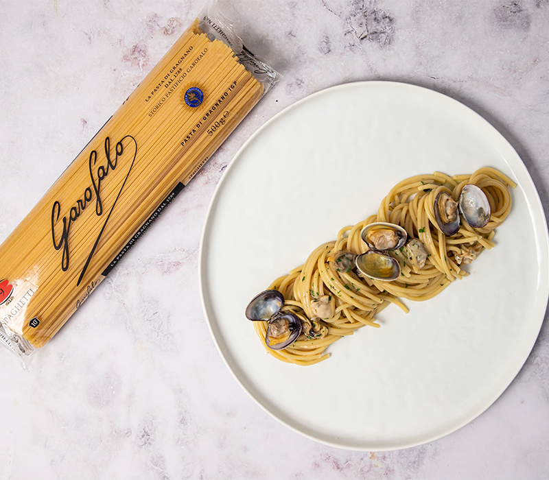 Pasta Garofalo - Receta de spaghetti con almejas