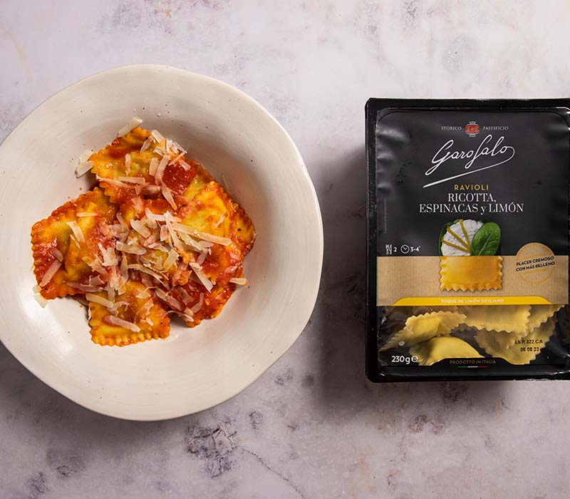Pasta Garofalo - Receta de raviolis en salsa - Deliciosos y reconfortantes platos de pasta