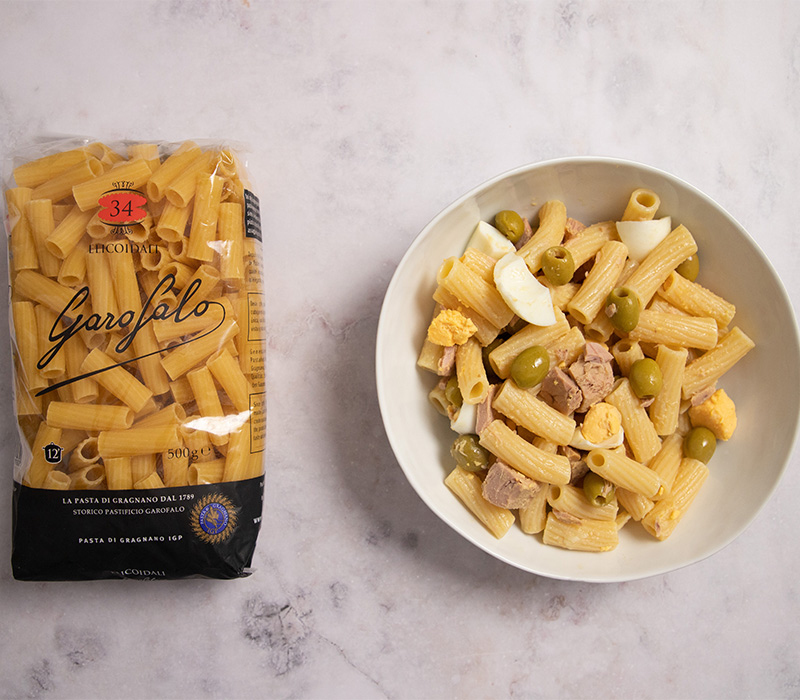 Pasta Garofalo - Ensalada de pasta con atún y huevo duro: Receta fácil y nutritiva