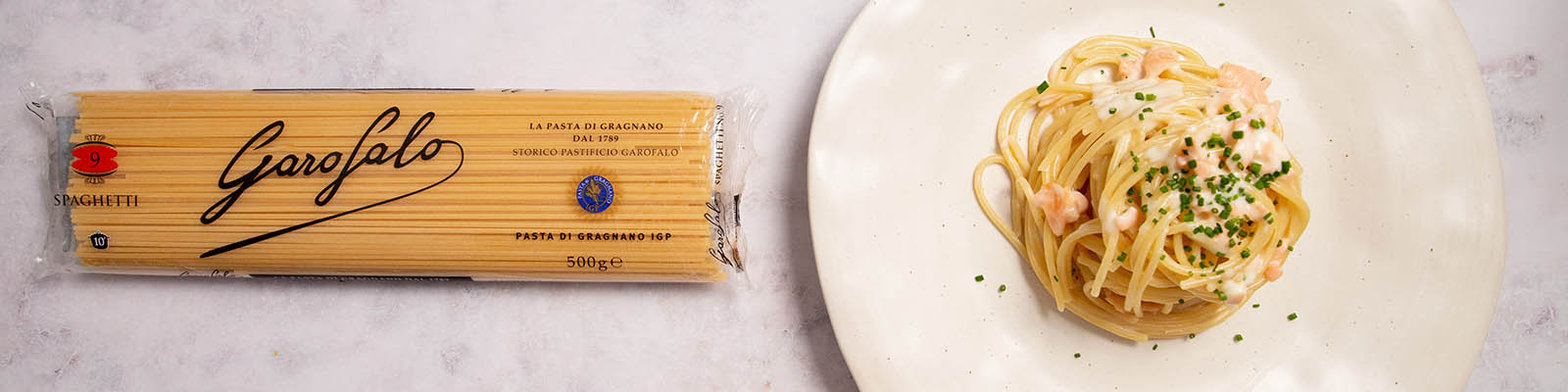 Pasta Garofalo - Espaguetis con salmón ahumado: receta deliciosa y fácil de preparar