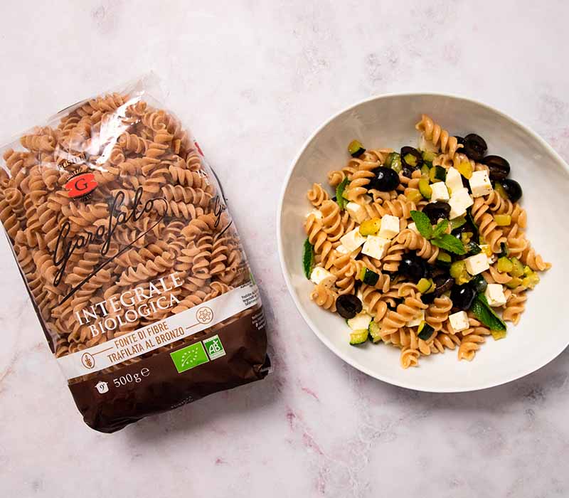 pasta integral calorías