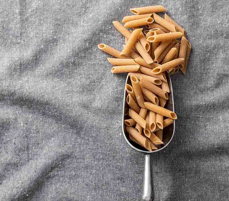pasta integral calorías porción