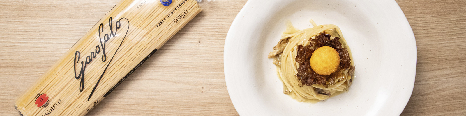 Pasta Garofalo - Pasta con alcachofas: receta gourmet con yema frita