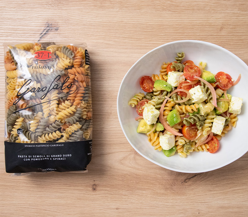 Pasta Garofalo - Ensalada de pasta griega: receta fresca, colorida y llena de sabor
