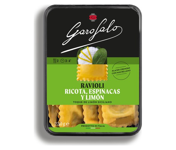 Pasta Garofalo - Ravioli de Ricotta, espinacas y limón