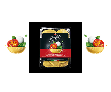 Pasta Garofalo -  Demi lune Tomates Mozzarella di Bufala Basilic