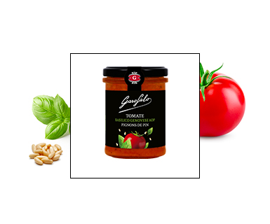 Pasta Garofalo -  Tomate Basilico Genovese AOP Pignons de pin