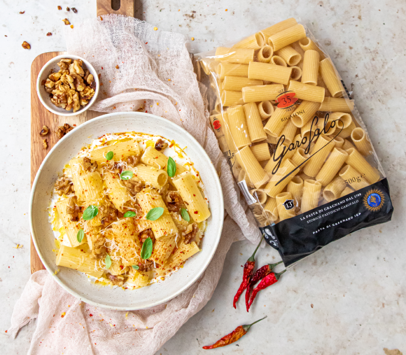 Pasta Garofalo - Rigatoni aux noix, ricotta et citron