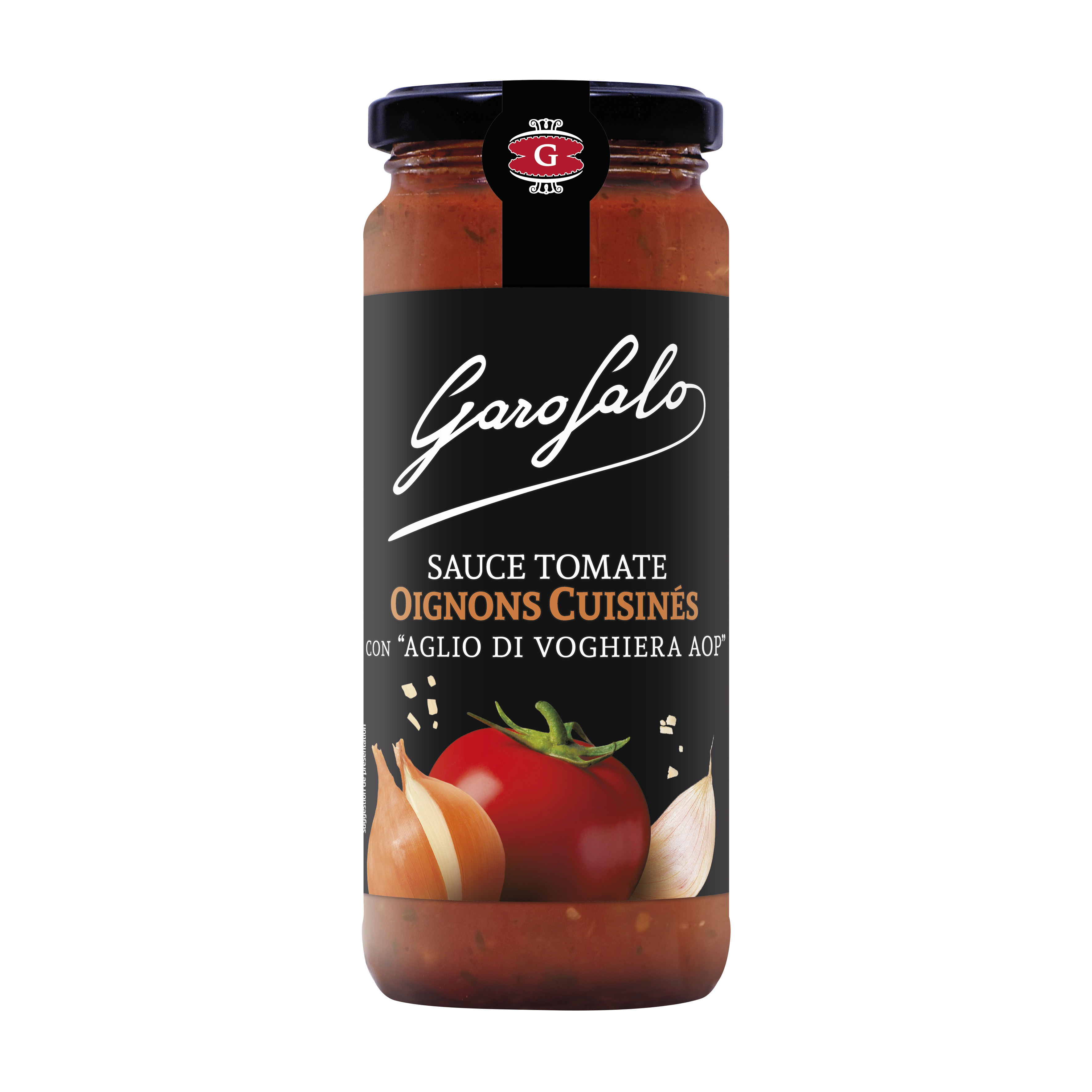 Pasta Garofalo - SAUCE TOMATE OIGNONS CUISINÉS CON « AGLIO DI VOGHIERA AOP »
