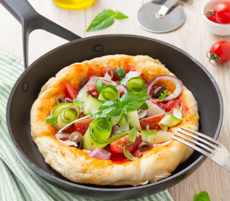 Pasta Garofalo - Pizza in pentola con verdure e pecorino