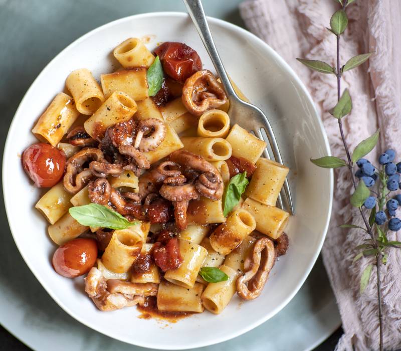 Pasta Garofalo - Occhi di lupo al sugo di polpo alla napoletana