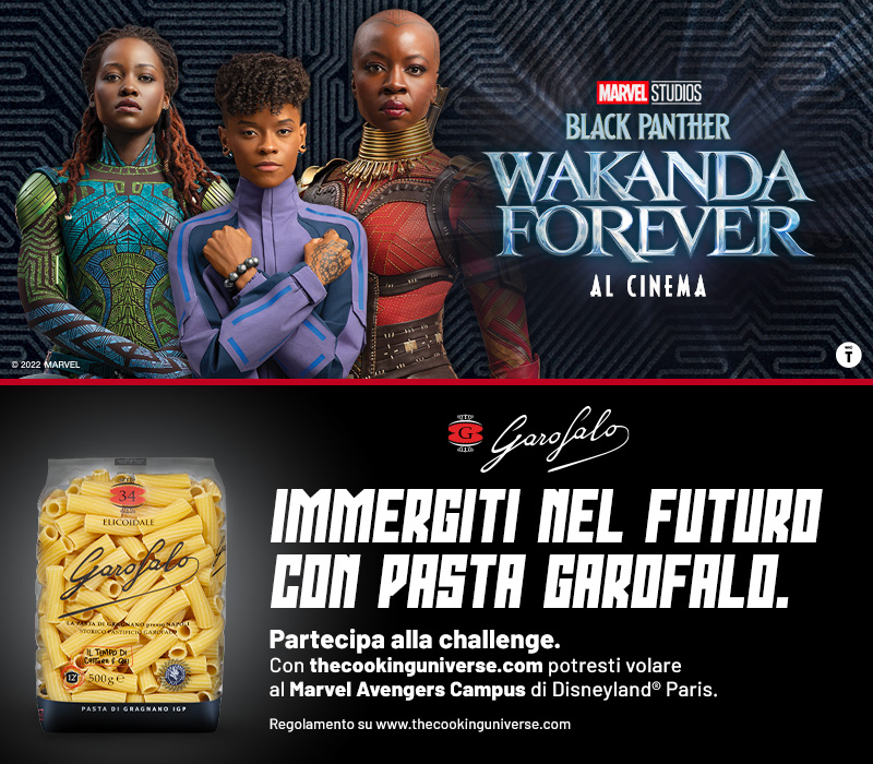 Pasta Garofalo - Al via il nuovo contest Pasta Garofalo per l’uscita del film Marvel Studios “Black Panther: Wakanda Forever”