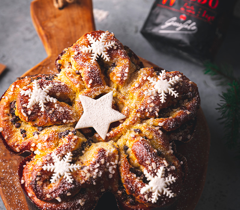 Pasta Garofalo - Stella di natale arancia e cioccolato