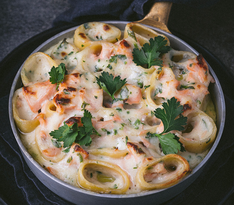 Pasta Garofalo - Schiaffoni ripieni al forno con salmone