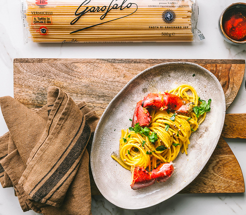 Pasta Garofalo - Vermicelli con astice, zafferano e coriandolo