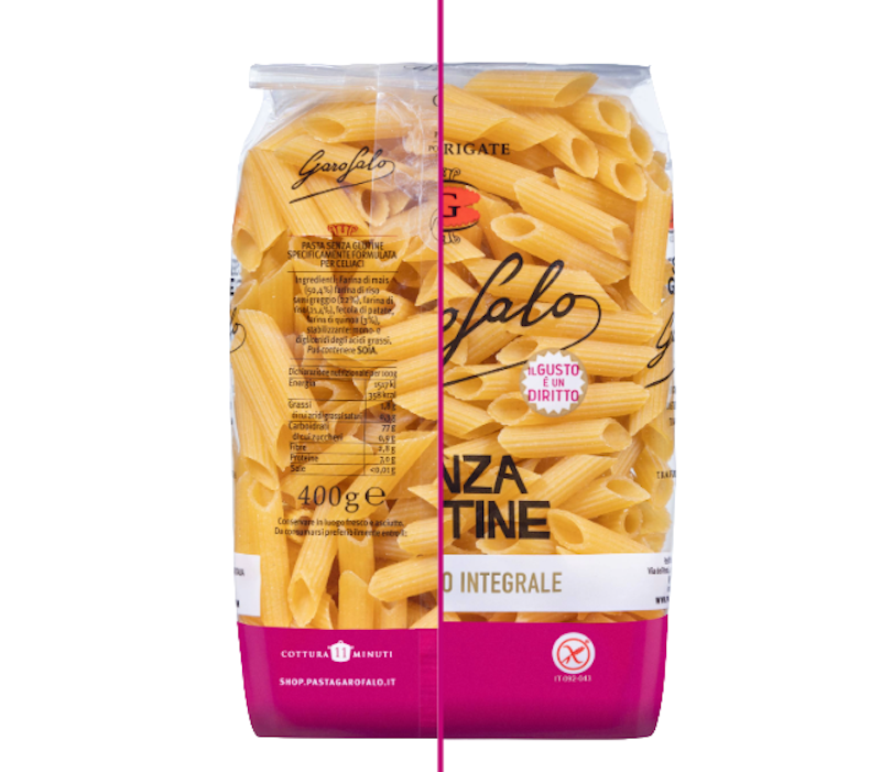 Pasta Garofalo - Racconta nel pack il processo unico da cui nasce la bontà per tutti