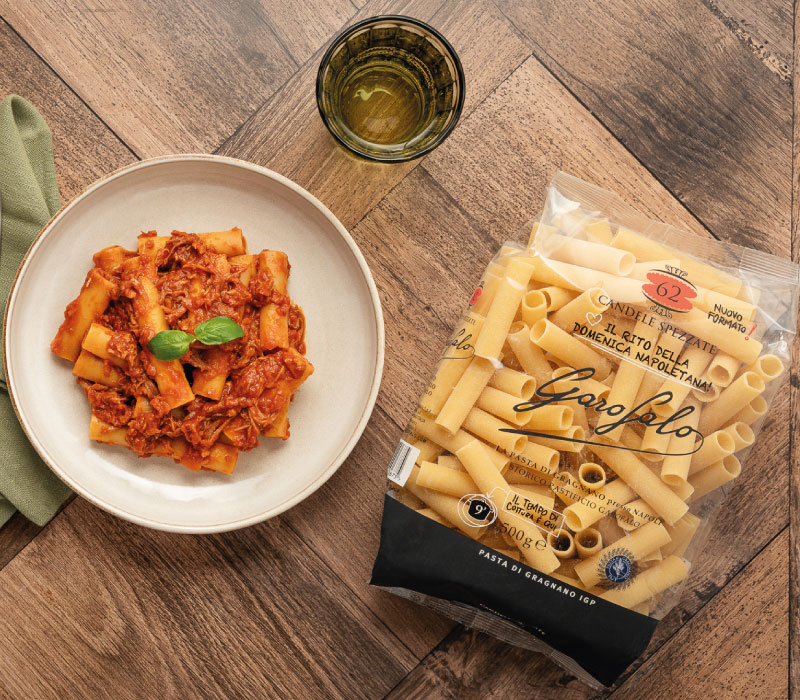 Pasta Garofalo - Candele Spezzate al ragù napoletano