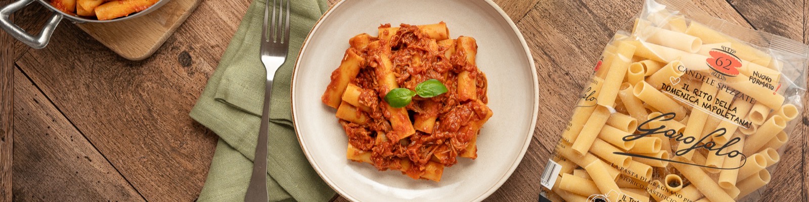 Pasta Garofalo - Candele Spezzate al ragù napoletano