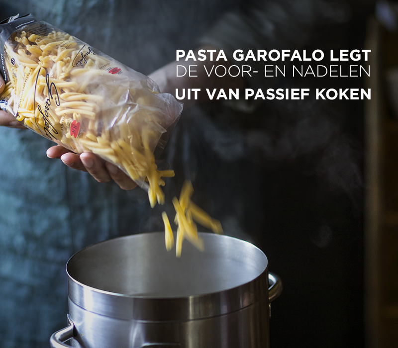 Pasta Garofalo - Pasta Garofalo legt de voor- en nadelen uit van passief koken