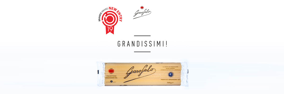 Pasta Garofalo - Gragnanesi Spaghettoni XXL prisbelönades vid Brands Award 2019