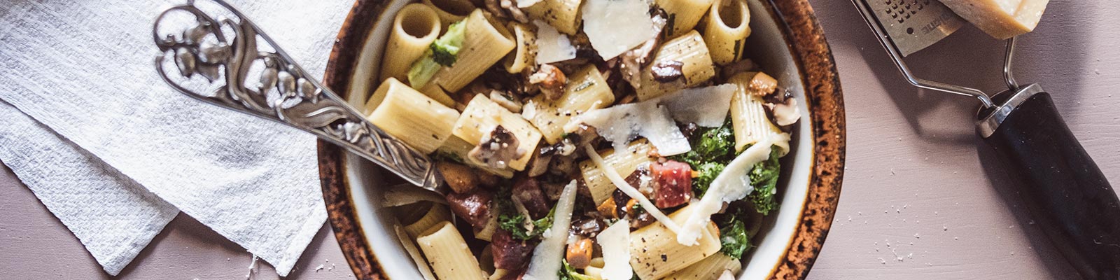 Pasta Garofalo - Mezze Maniche Rigate med höstens svamp