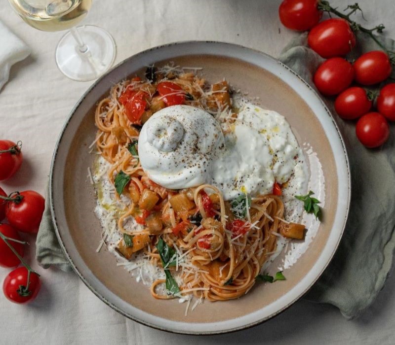 Pasta Garofalo - Linguine Melanzane, Pomodoro e Burrata