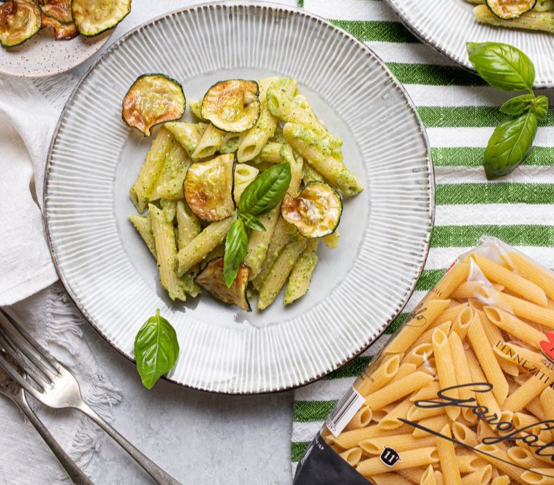 Pasta Garofalo - Penne Ziti Rigate med Zucchinikräm