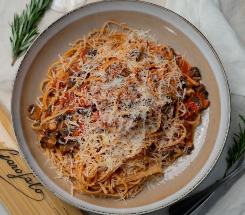 Pasta Garofalo - Linguine funghi, pomodoro & n´duja