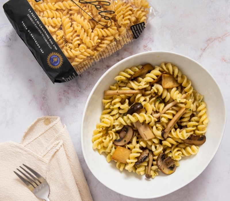 Pasta Garofalo - Fusilli med svamp