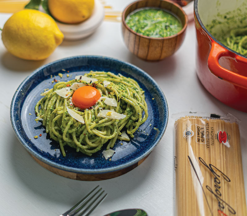Pasta Garofalo - Vibrant & Creamy Rocket & Basil Pesto Spaghetti
