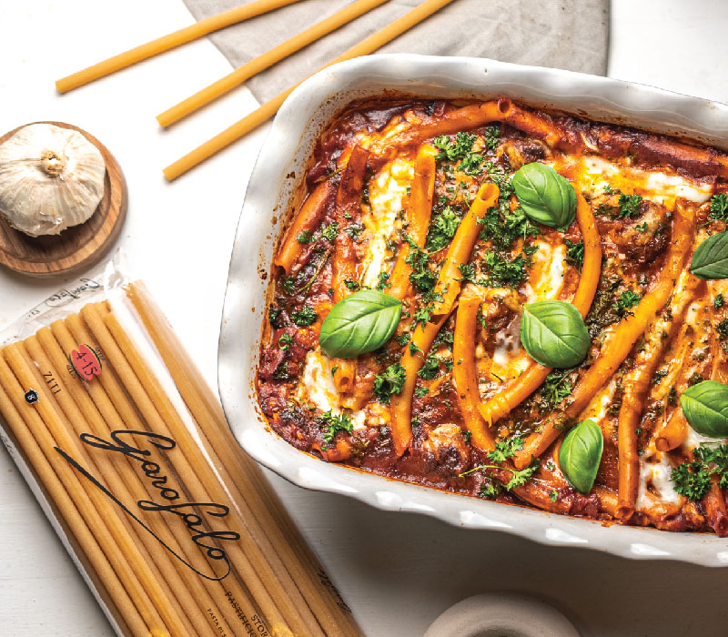 Pasta Garofalo - Italian Meatball & Mozzarella Ziti Bake