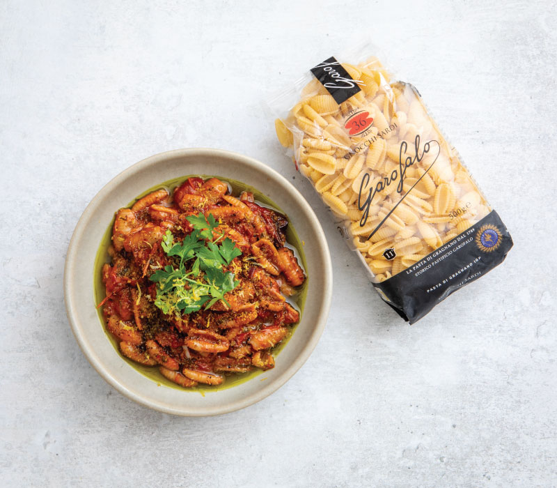 Pasta Garofalo - ‘Nduja and tomato confit gnocchi sardi with pangrattato