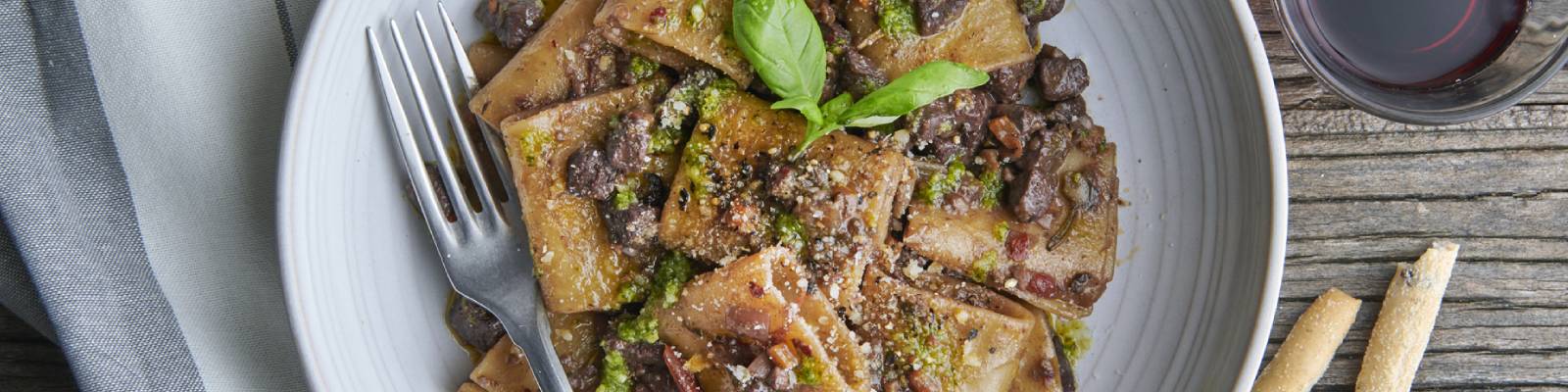 Pasta Garofalo - Schiaffoni with Fennel Seed Infused Meat and Mixed Mushroom Ragu