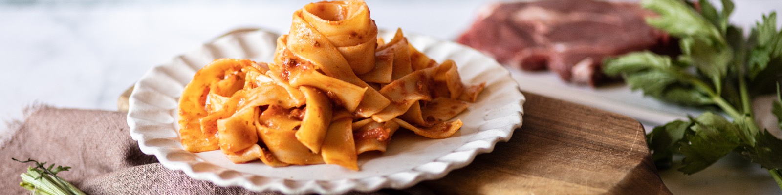 Pasta Garofalo - Pappardelle with Bolognese Sauce